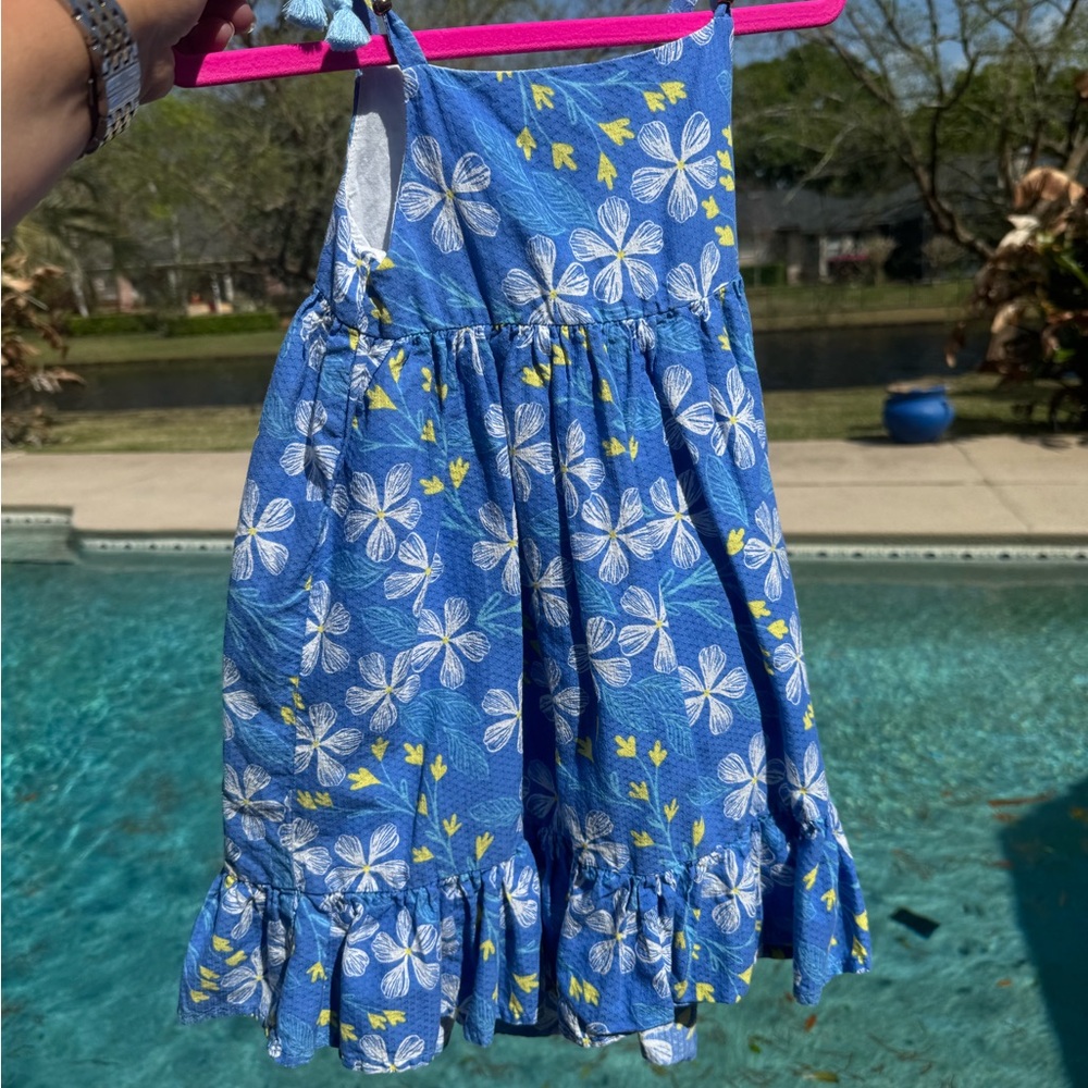 Floral Blue Kids Dress